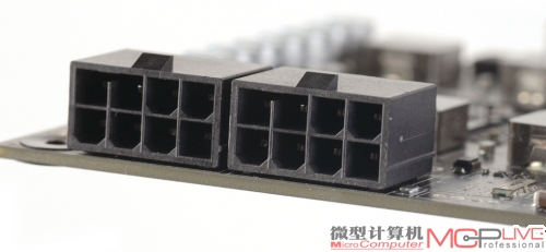 和公版需要外接双6Pin进行额外供电不同的是，九段680采用了双8Pin的外接供电方案。