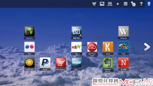 SimpleTap的设计思路很类似于Android界面，目前仍然只能使用触摸板或是鼠标进行操作。不过，如果一旦触摸屏在笔记本电脑上得到普及……